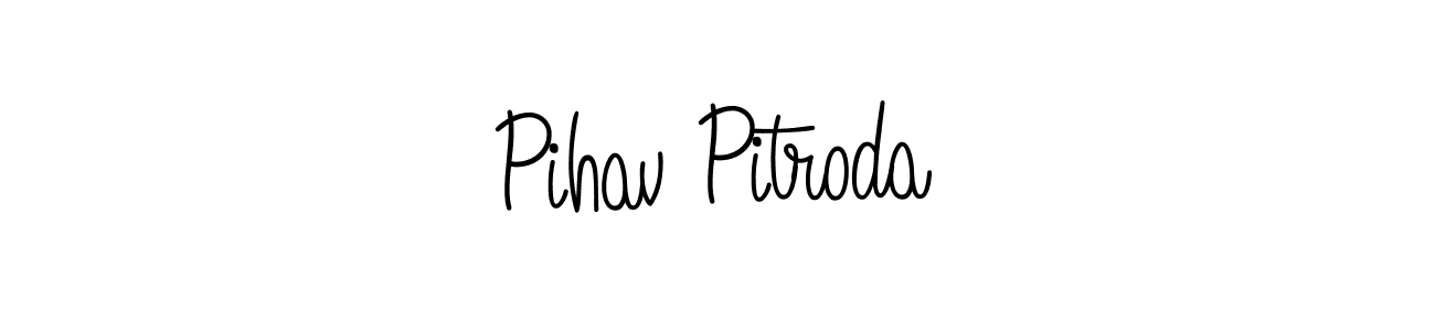 How to make Pihav Pitroda signature? Angelique-Rose-font-FFP is a professional autograph style. Create handwritten signature for Pihav Pitroda name. Pihav Pitroda signature style 5 images and pictures png