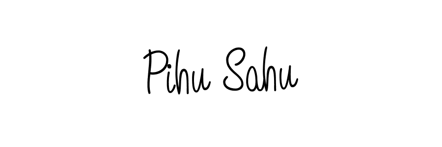 The best way (Angelique-Rose-font-FFP) to make a short signature is to pick only two or three words in your name. The name Pihu Sahu include a total of six letters. For converting this name. Pihu Sahu signature style 5 images and pictures png