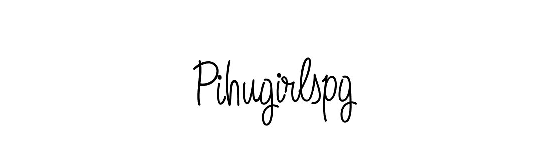 Use a signature maker to create a handwritten signature online. With this signature software, you can design (Angelique-Rose-font-FFP) your own signature for name Pihugirlspg. Pihugirlspg signature style 5 images and pictures png