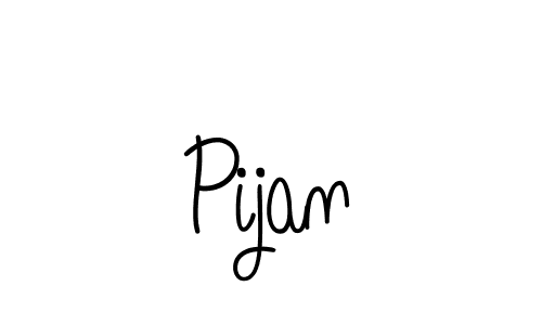 You should practise on your own different ways (Angelique-Rose-font-FFP) to write your name (Pijan) in signature. don't let someone else do it for you. Pijan signature style 5 images and pictures png