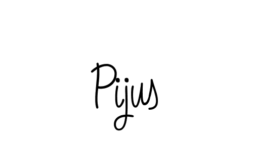 Use a signature maker to create a handwritten signature online. With this signature software, you can design (Angelique-Rose-font-FFP) your own signature for name Pijus. Pijus signature style 5 images and pictures png