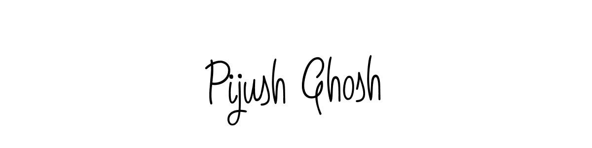 Use a signature maker to create a handwritten signature online. With this signature software, you can design (Angelique-Rose-font-FFP) your own signature for name Pijush Ghosh. Pijush Ghosh signature style 5 images and pictures png