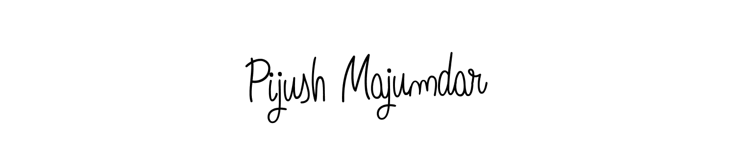 Make a beautiful signature design for name Pijush Majumdar. With this signature (Angelique-Rose-font-FFP) style, you can create a handwritten signature for free. Pijush Majumdar signature style 5 images and pictures png
