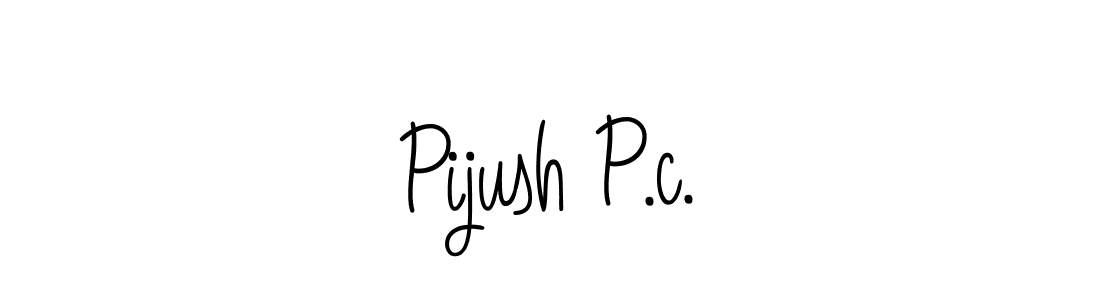 How to make Pijush P.c. signature? Angelique-Rose-font-FFP is a professional autograph style. Create handwritten signature for Pijush P.c. name. Pijush P.c. signature style 5 images and pictures png
