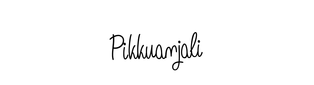 if you are searching for the best signature style for your name Pikkuanjali. so please give up your signature search. here we have designed multiple signature styles  using Angelique-Rose-font-FFP. Pikkuanjali signature style 5 images and pictures png