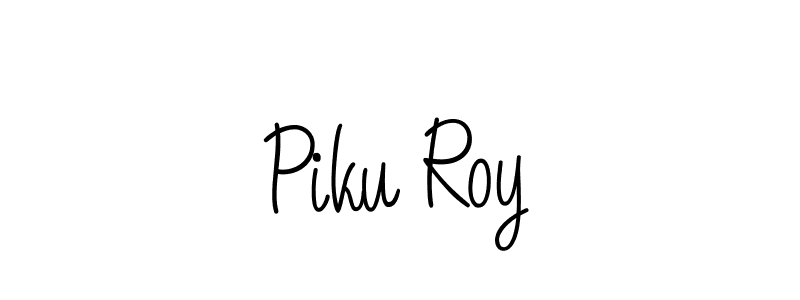 Design your own signature with our free online signature maker. With this signature software, you can create a handwritten (Angelique-Rose-font-FFP) signature for name Piku Roy. Piku Roy signature style 5 images and pictures png