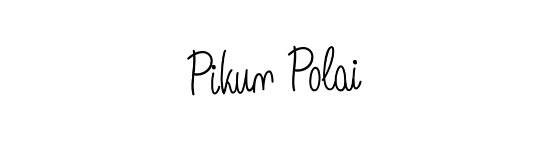 How to Draw Pikun Polai signature style? Angelique-Rose-font-FFP is a latest design signature styles for name Pikun Polai. Pikun Polai signature style 5 images and pictures png