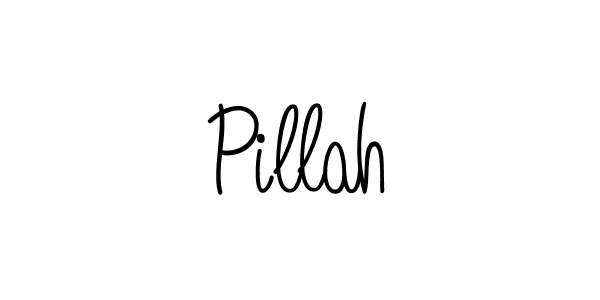 Use a signature maker to create a handwritten signature online. With this signature software, you can design (Angelique-Rose-font-FFP) your own signature for name Pillah. Pillah signature style 5 images and pictures png