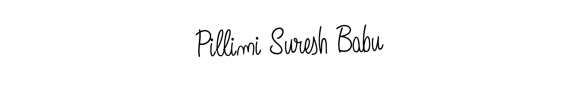 Create a beautiful signature design for name Pillimi Suresh Babu. With this signature (Angelique-Rose-font-FFP) fonts, you can make a handwritten signature for free. Pillimi Suresh Babu signature style 5 images and pictures png