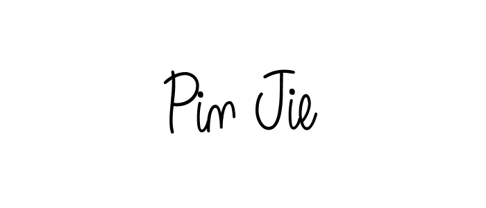 Make a beautiful signature design for name Pin Jie. With this signature (Angelique-Rose-font-FFP) style, you can create a handwritten signature for free. Pin Jie signature style 5 images and pictures png