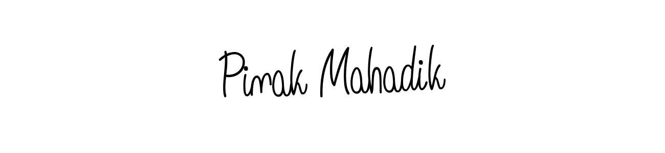 if you are searching for the best signature style for your name Pinak Mahadik. so please give up your signature search. here we have designed multiple signature styles  using Angelique-Rose-font-FFP. Pinak Mahadik signature style 5 images and pictures png