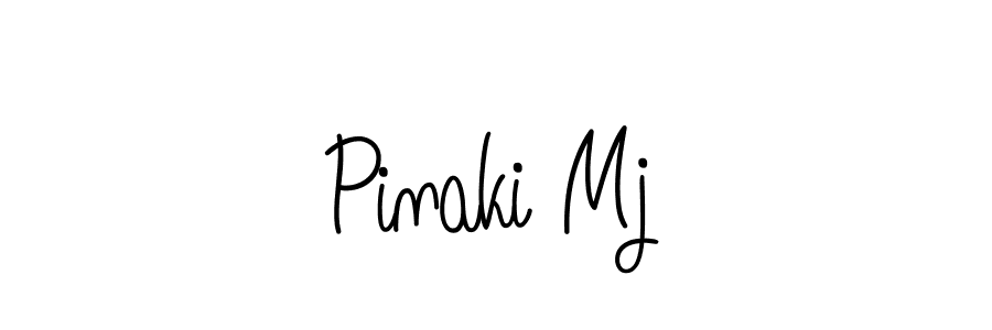Once you've used our free online signature maker to create your best signature Angelique-Rose-font-FFP style, it's time to enjoy all of the benefits that Pinaki Mj name signing documents. Pinaki Mj signature style 5 images and pictures png