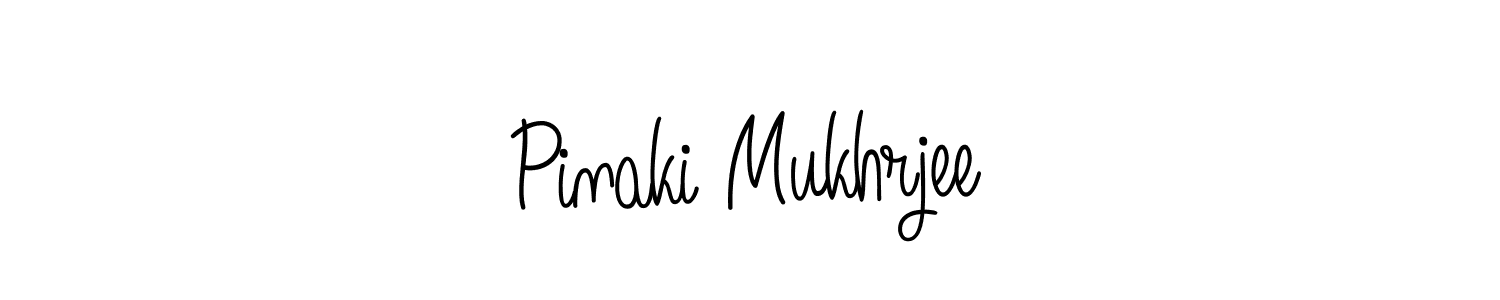 How to make Pinaki Mukhrjee name signature. Use Angelique-Rose-font-FFP style for creating short signs online. This is the latest handwritten sign. Pinaki Mukhrjee signature style 5 images and pictures png