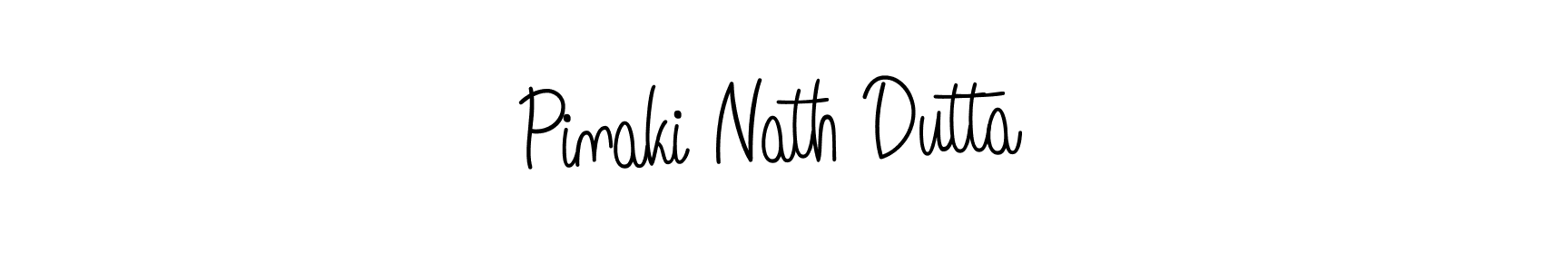 Design your own signature with our free online signature maker. With this signature software, you can create a handwritten (Angelique-Rose-font-FFP) signature for name Pinaki Nath Dutta. Pinaki Nath Dutta signature style 5 images and pictures png