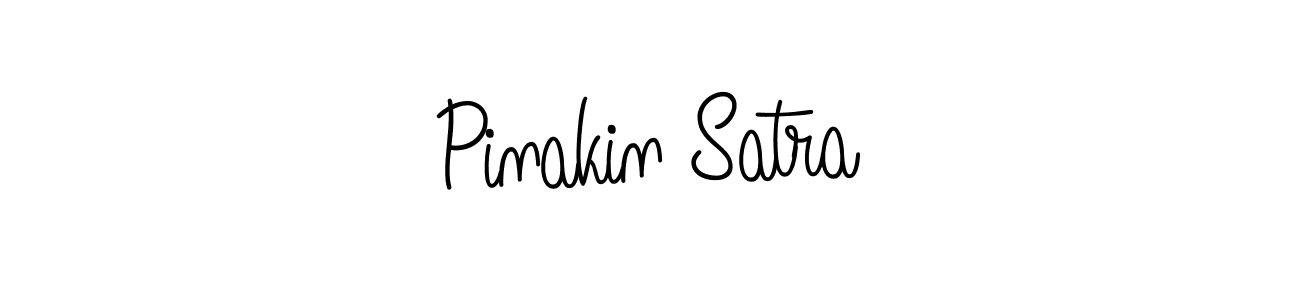 Create a beautiful signature design for name Pinakin Satra. With this signature (Angelique-Rose-font-FFP) fonts, you can make a handwritten signature for free. Pinakin Satra signature style 5 images and pictures png