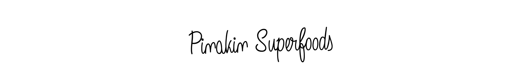 Use a signature maker to create a handwritten signature online. With this signature software, you can design (Angelique-Rose-font-FFP) your own signature for name Pinakin Superfoods . Pinakin Superfoods  signature style 5 images and pictures png