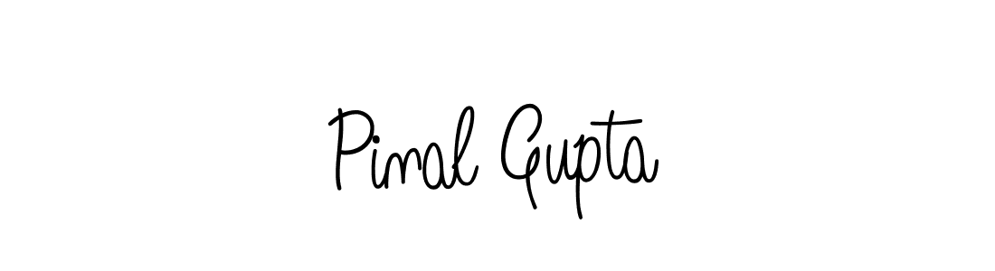 Also we have Pinal Gupta name is the best signature style. Create professional handwritten signature collection using Angelique-Rose-font-FFP autograph style. Pinal Gupta signature style 5 images and pictures png