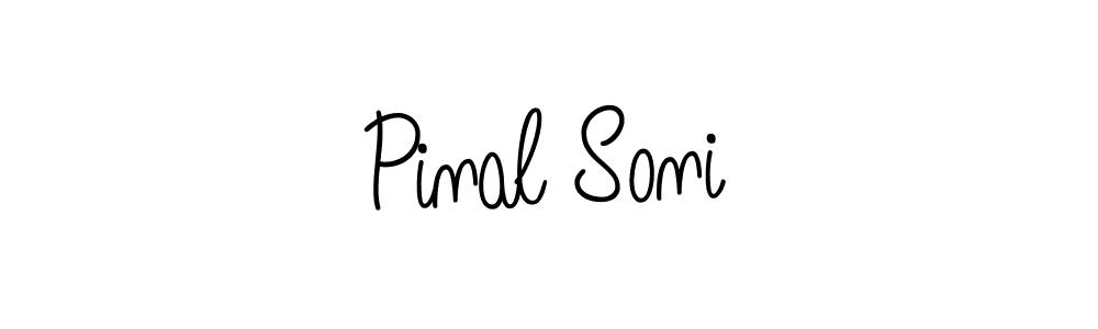 How to Draw Pinal Soni signature style? Angelique-Rose-font-FFP is a latest design signature styles for name Pinal Soni. Pinal Soni signature style 5 images and pictures png