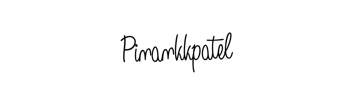 Use a signature maker to create a handwritten signature online. With this signature software, you can design (Angelique-Rose-font-FFP) your own signature for name Pinankkpatel. Pinankkpatel signature style 5 images and pictures png