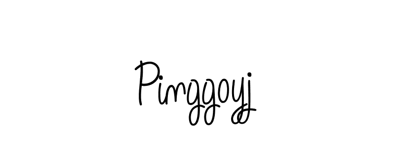 Use a signature maker to create a handwritten signature online. With this signature software, you can design (Angelique-Rose-font-FFP) your own signature for name Pinggoyj. Pinggoyj signature style 5 images and pictures png