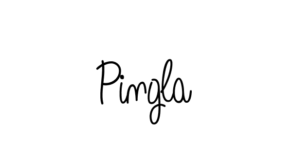 How to make Pingla name signature. Use Angelique-Rose-font-FFP style for creating short signs online. This is the latest handwritten sign. Pingla signature style 5 images and pictures png