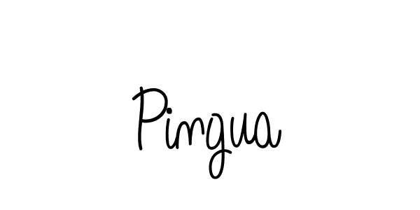 You should practise on your own different ways (Angelique-Rose-font-FFP) to write your name (Pingua) in signature. don't let someone else do it for you. Pingua signature style 5 images and pictures png