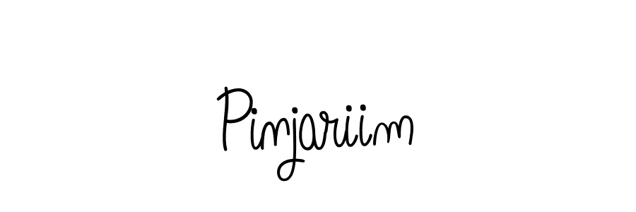 The best way (Angelique-Rose-font-FFP) to make a short signature is to pick only two or three words in your name. The name Pinjariim include a total of six letters. For converting this name. Pinjariim signature style 5 images and pictures png