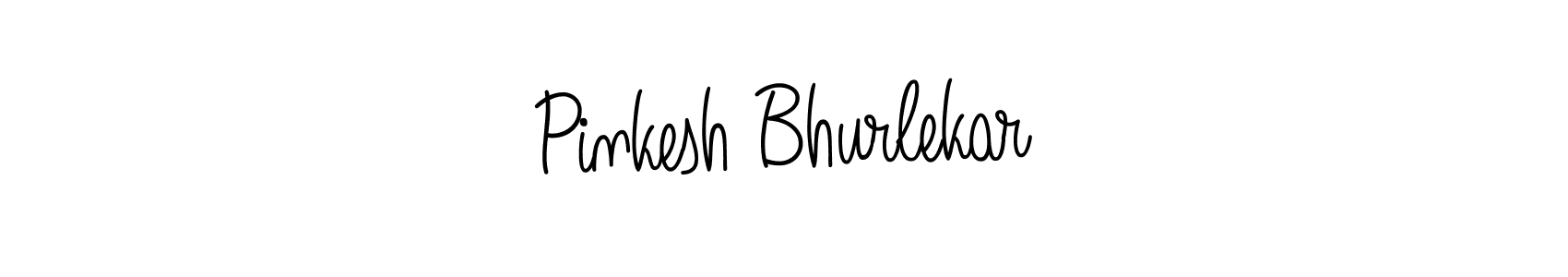Design your own signature with our free online signature maker. With this signature software, you can create a handwritten (Angelique-Rose-font-FFP) signature for name Pinkesh Bhurlekar. Pinkesh Bhurlekar signature style 5 images and pictures png