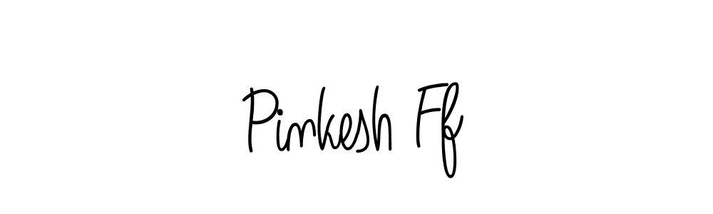 Pinkesh Ff stylish signature style. Best Handwritten Sign (Angelique-Rose-font-FFP) for my name. Handwritten Signature Collection Ideas for my name Pinkesh Ff. Pinkesh Ff signature style 5 images and pictures png