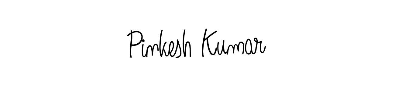 Also we have Pinkesh Kumar name is the best signature style. Create professional handwritten signature collection using Angelique-Rose-font-FFP autograph style. Pinkesh Kumar signature style 5 images and pictures png