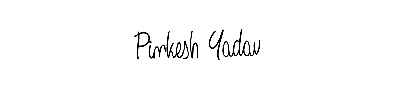 How to Draw Pinkesh Yadav signature style? Angelique-Rose-font-FFP is a latest design signature styles for name Pinkesh Yadav. Pinkesh Yadav signature style 5 images and pictures png