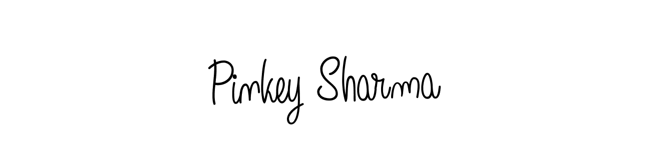 Pinkey Sharma stylish signature style. Best Handwritten Sign (Angelique-Rose-font-FFP) for my name. Handwritten Signature Collection Ideas for my name Pinkey Sharma. Pinkey Sharma signature style 5 images and pictures png