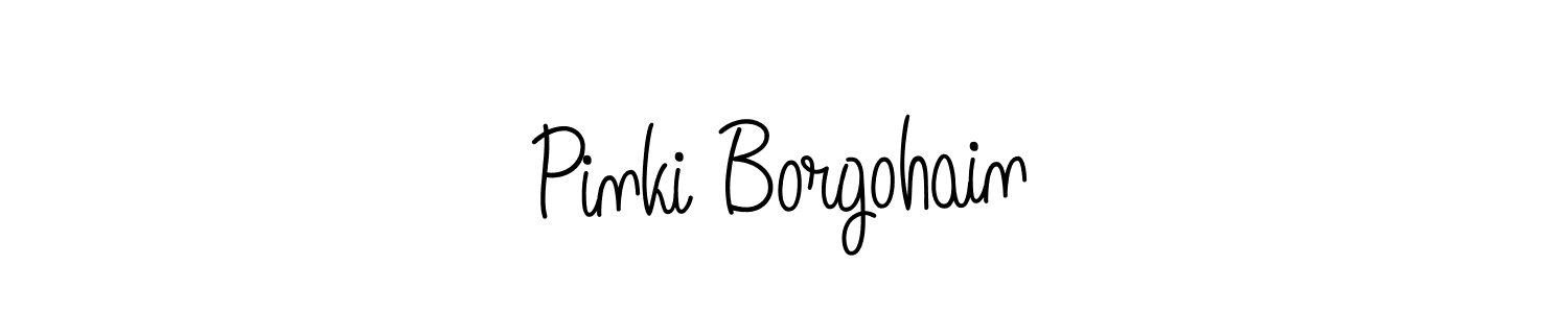 Also we have Pinki Borgohain name is the best signature style. Create professional handwritten signature collection using Angelique-Rose-font-FFP autograph style. Pinki Borgohain signature style 5 images and pictures png