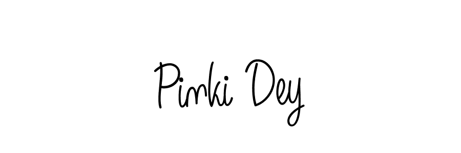 Design your own signature with our free online signature maker. With this signature software, you can create a handwritten (Angelique-Rose-font-FFP) signature for name Pinki Dey. Pinki Dey signature style 5 images and pictures png