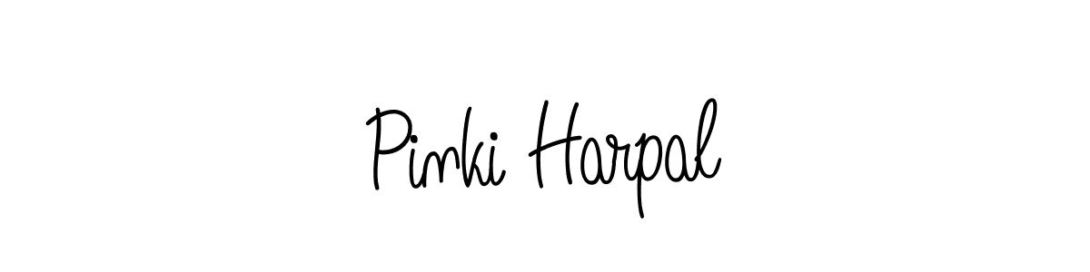 Also we have Pinki Harpal name is the best signature style. Create professional handwritten signature collection using Angelique-Rose-font-FFP autograph style. Pinki Harpal signature style 5 images and pictures png