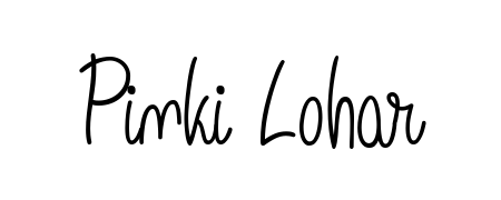 The Angelique-Rose-font-FFP typeface gives name Pinki Lohar a refined look. Suitable for certificates, diplomas, and official verification. Pinki Lohar signature style 5 images and pictures png