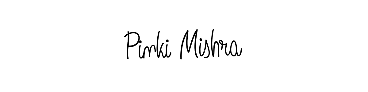 Use a signature maker to create a handwritten signature online. With this signature software, you can design (Angelique-Rose-font-FFP) your own signature for name Pinki Mishra. Pinki Mishra signature style 5 images and pictures png