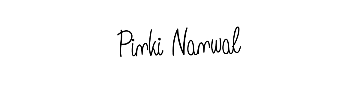 How to Draw Pinki Nanwal signature style? Angelique-Rose-font-FFP is a latest design signature styles for name Pinki Nanwal. Pinki Nanwal signature style 5 images and pictures png