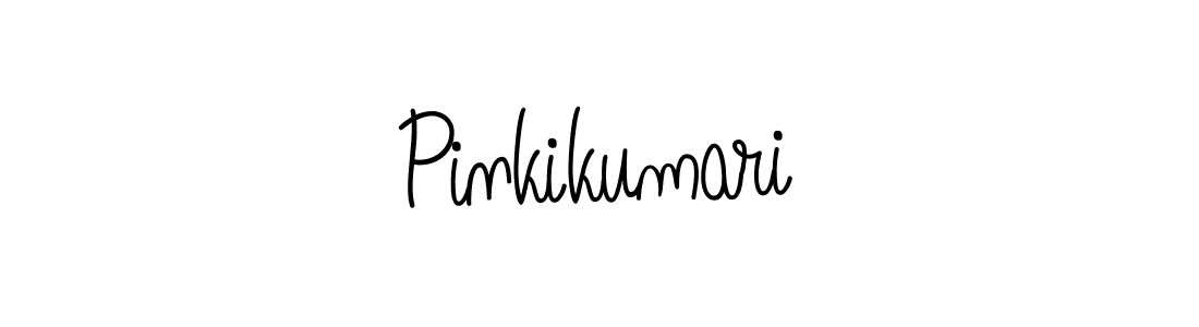 Use a signature maker to create a handwritten signature online. With this signature software, you can design (Angelique-Rose-font-FFP) your own signature for name Pinkikumari. Pinkikumari signature style 5 images and pictures png