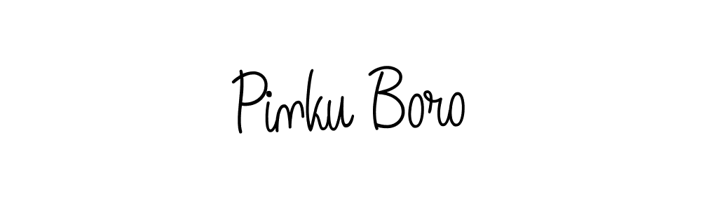 Create a beautiful signature design for name Pinku Boro. With this signature (Angelique-Rose-font-FFP) fonts, you can make a handwritten signature for free. Pinku Boro signature style 5 images and pictures png