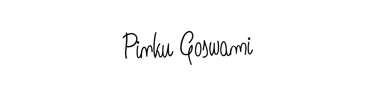 Also we have Pinku Goswami name is the best signature style. Create professional handwritten signature collection using Angelique-Rose-font-FFP autograph style. Pinku Goswami signature style 5 images and pictures png