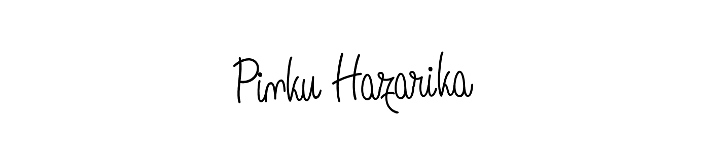 You should practise on your own different ways (Angelique-Rose-font-FFP) to write your name (Pinku Hazarika) in signature. don't let someone else do it for you. Pinku Hazarika signature style 5 images and pictures png