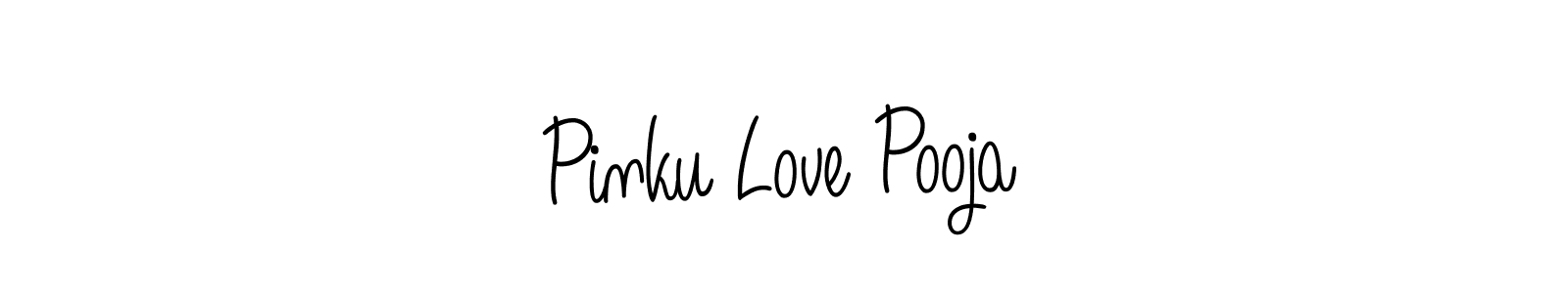 How to Draw Pinku Love Pooja signature style? Angelique-Rose-font-FFP is a latest design signature styles for name Pinku Love Pooja. Pinku Love Pooja signature style 5 images and pictures png