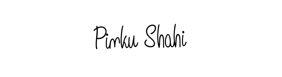 Design your own signature with our free online signature maker. With this signature software, you can create a handwritten (Angelique-Rose-font-FFP) signature for name Pinku Shahi. Pinku Shahi signature style 5 images and pictures png