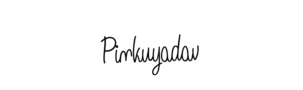 Create a beautiful signature design for name Pinkuyadav. With this signature (Angelique-Rose-font-FFP) fonts, you can make a handwritten signature for free. Pinkuyadav signature style 5 images and pictures png