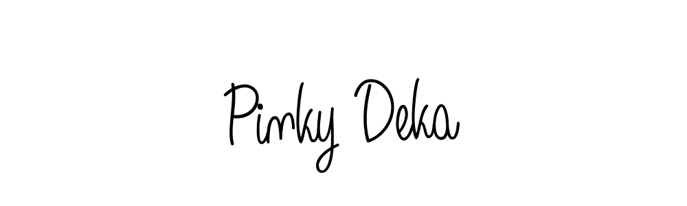 It looks lik you need a new signature style for name Pinky Deka. Design unique handwritten (Angelique-Rose-font-FFP) signature with our free signature maker in just a few clicks. Pinky Deka signature style 5 images and pictures png