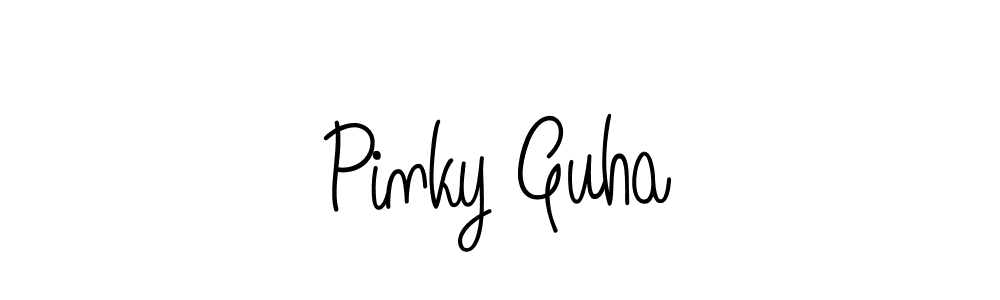 Create a beautiful signature design for name Pinky Guha. With this signature (Angelique-Rose-font-FFP) fonts, you can make a handwritten signature for free. Pinky Guha signature style 5 images and pictures png