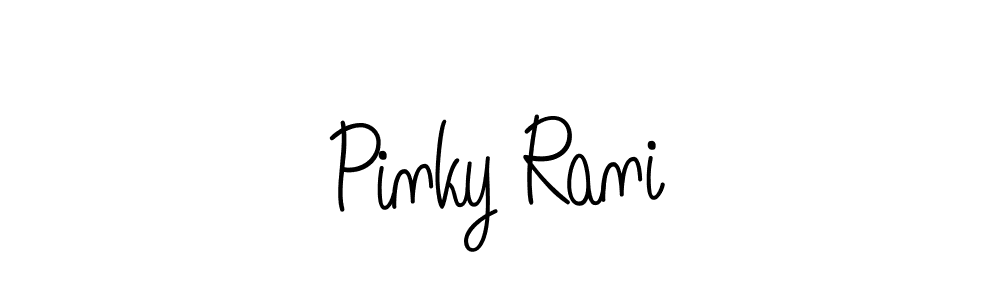 Design your own signature with our free online signature maker. With this signature software, you can create a handwritten (Angelique-Rose-font-FFP) signature for name Pinky Rani. Pinky Rani signature style 5 images and pictures png