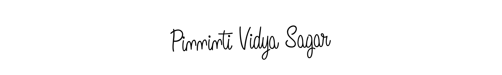 The best way (Angelique-Rose-font-FFP) to make a short signature is to pick only two or three words in your name. The name Pinninti Vidya Sagar include a total of six letters. For converting this name. Pinninti Vidya Sagar signature style 5 images and pictures png
