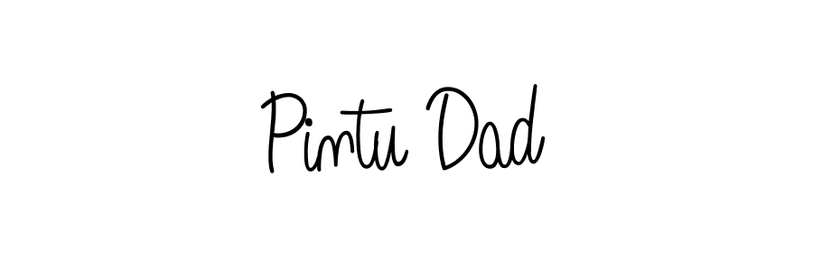 How to make Pintu Dad signature? Angelique-Rose-font-FFP is a professional autograph style. Create handwritten signature for Pintu Dad name. Pintu Dad signature style 5 images and pictures png